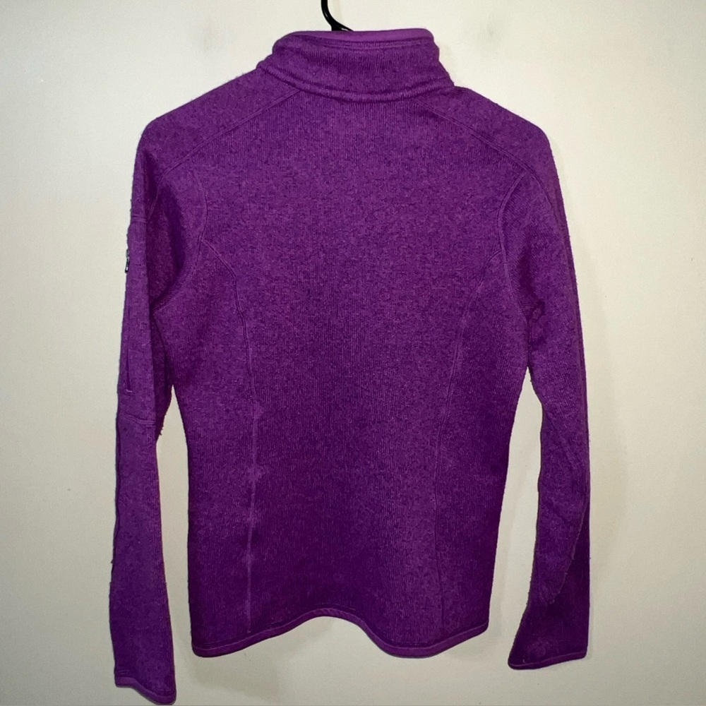 Patagonia Women's 1/4 Zip Better Sweater Purple Fleece Jacket small - Picture 4 of 4